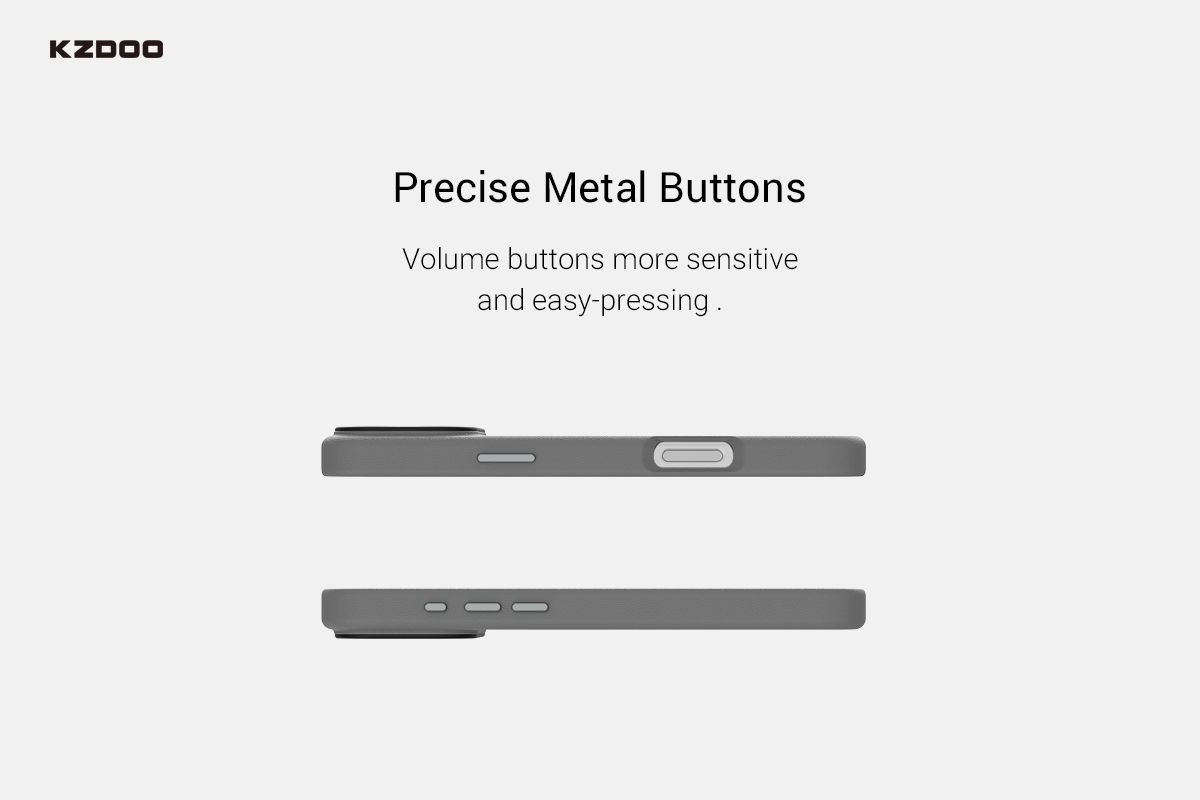 Kzdoo iPhone 17 Pro Max Mag Noble Case, Titanium Grey