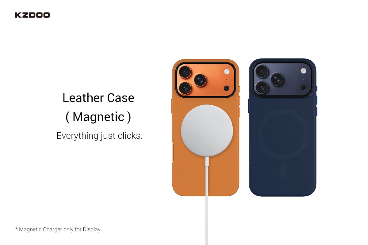 Kzdoo iPhone 17 Pro Max Mag Noble Case, White