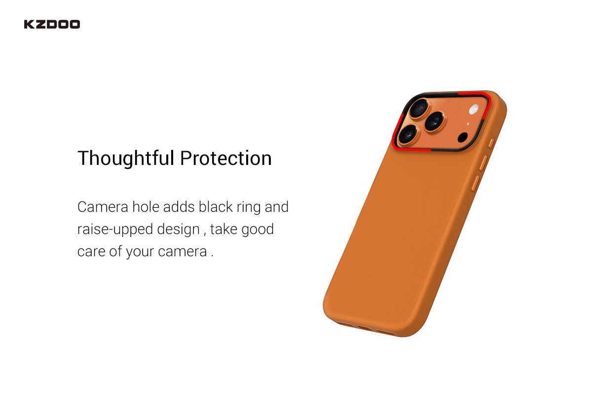 Kzdoo iPhone 17 Mag Noble Case, Red - view 2
