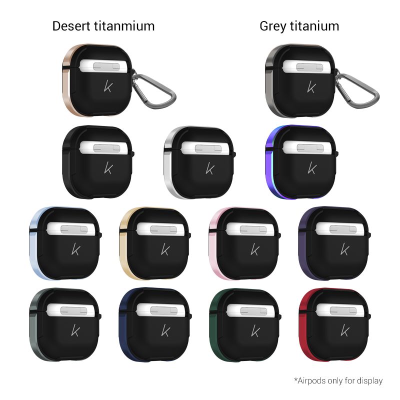 KZDOO AirPods Pro 3 Grashguard Case, Silver