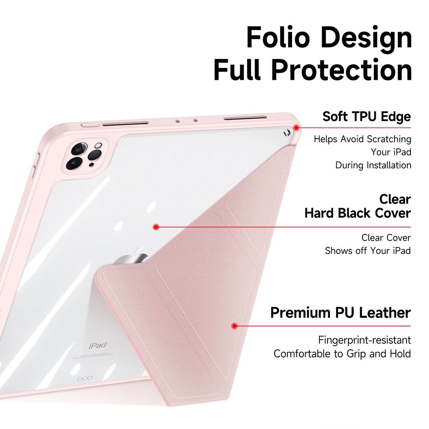 DuxDucis iPad Pro 11 (2018/2020/2021/2022) Magi Case, Pink