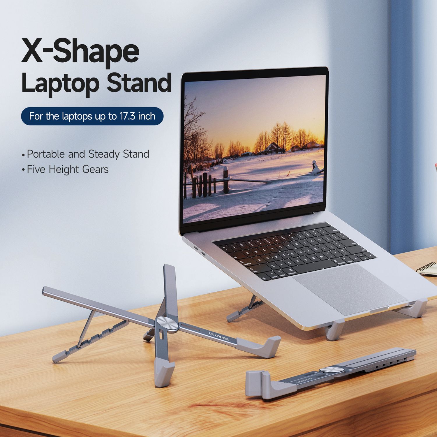 DuxDucis X-Shape Laptop Stand Grey X