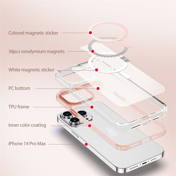 Dux Ducis iPhone 14 Pro Max Clin Mag Case, Transparent - view 3