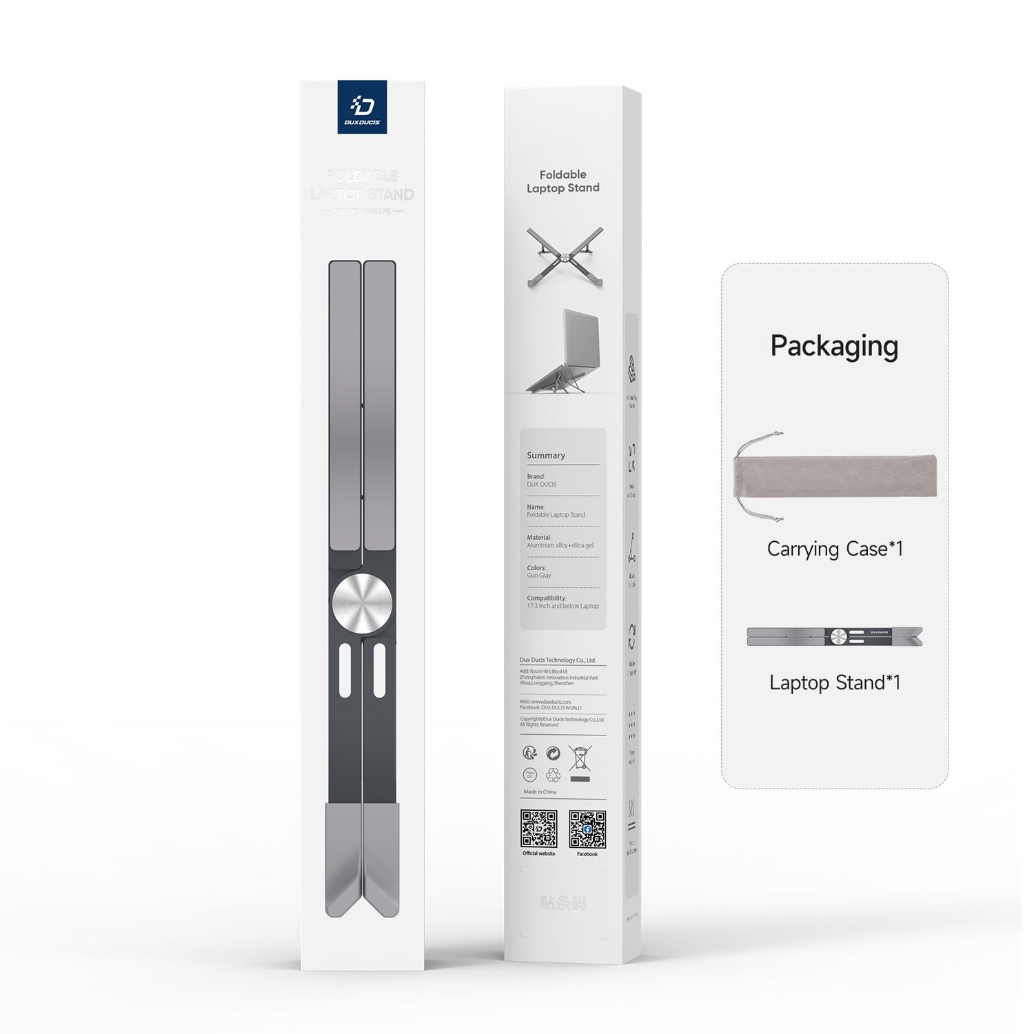 DuxDucis X-Shape Laptop Stand Grey X