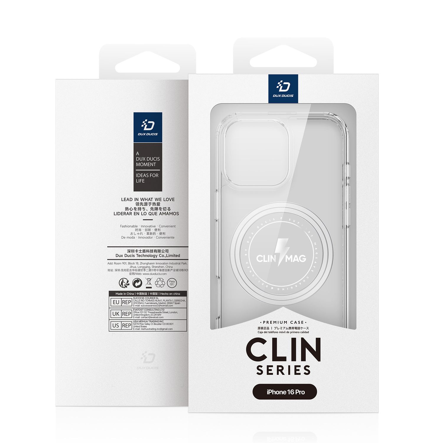 DUX DUCIS iPhone 16 Pro Clin Series MagSafe Case, Clear - view 5