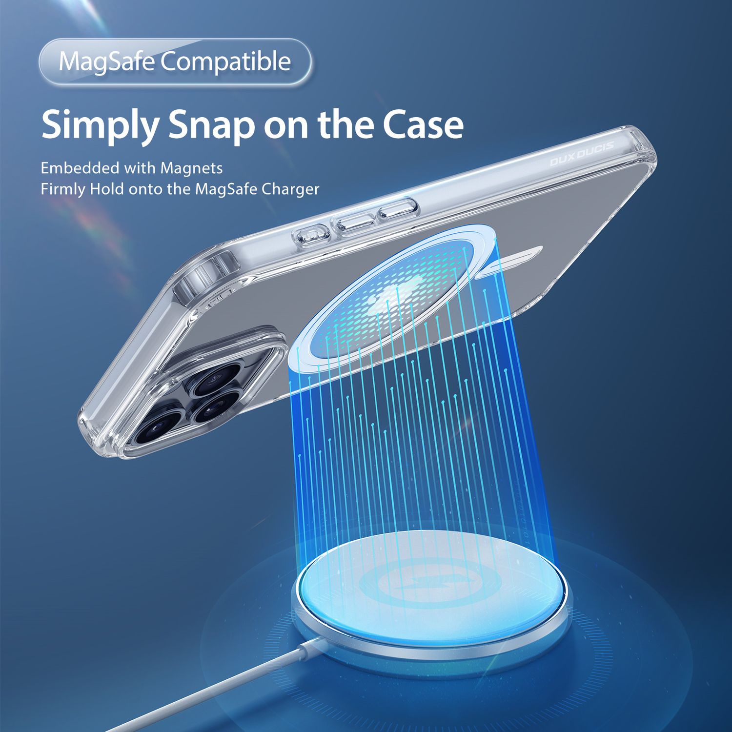 DUX DUCIS iPhone 16 Pro Clin Series MagSafe Case, Clear - view 3