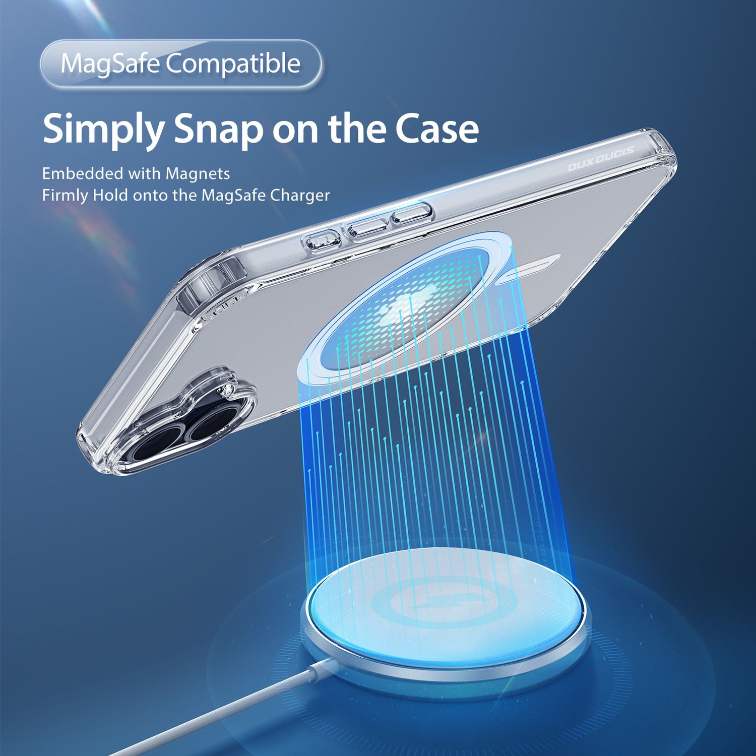 DUX DUCIS iPhone 16 Clin Series MagSafe Case, Clear - view 3