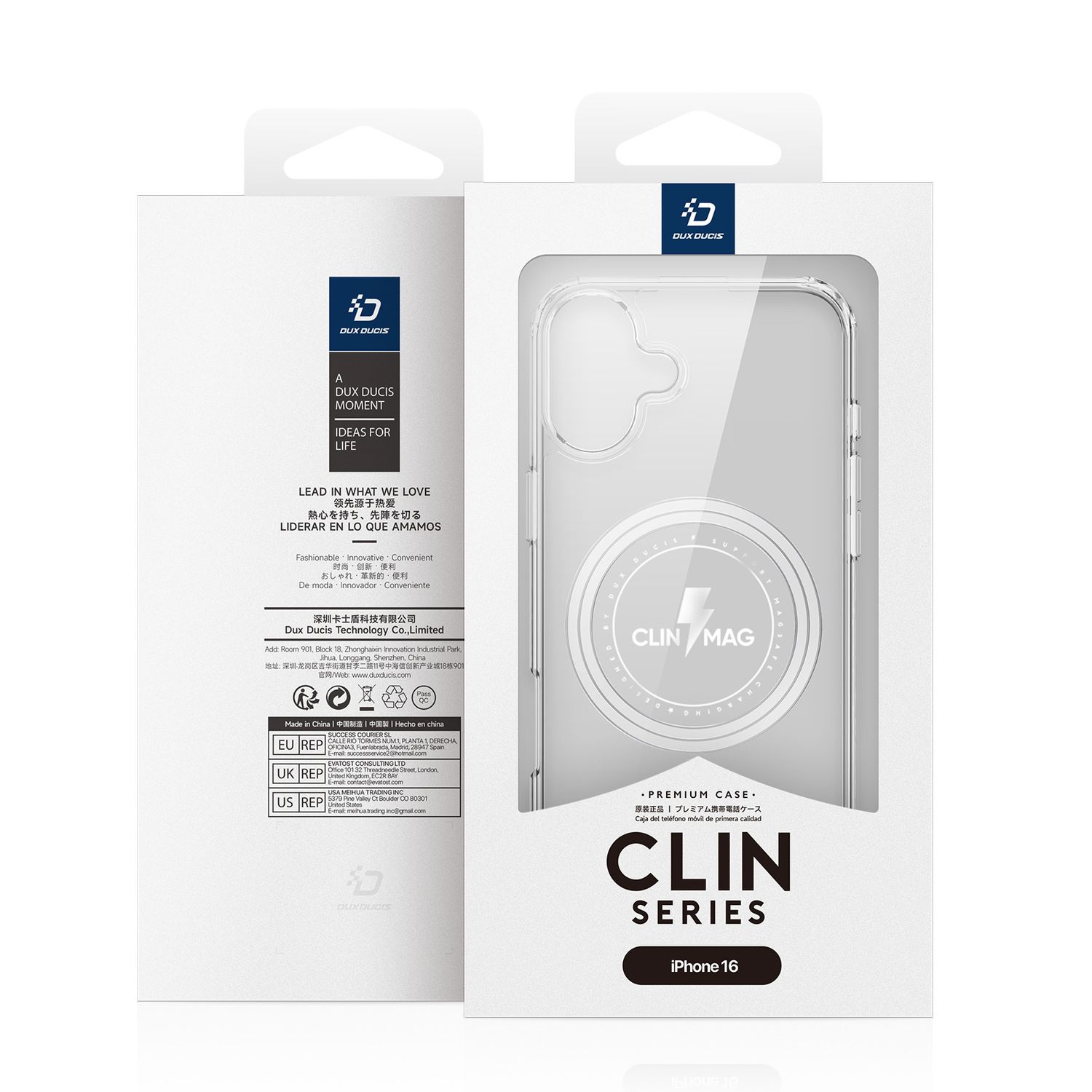 DUX DUCIS iPhone 16 Clin Series MagSafe Case, Clear - view 6