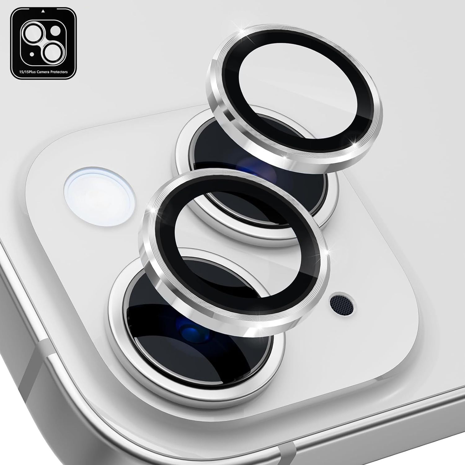 hoco V12 Plus iPhone 15/15 Plus Metal Lens Protector - view 3