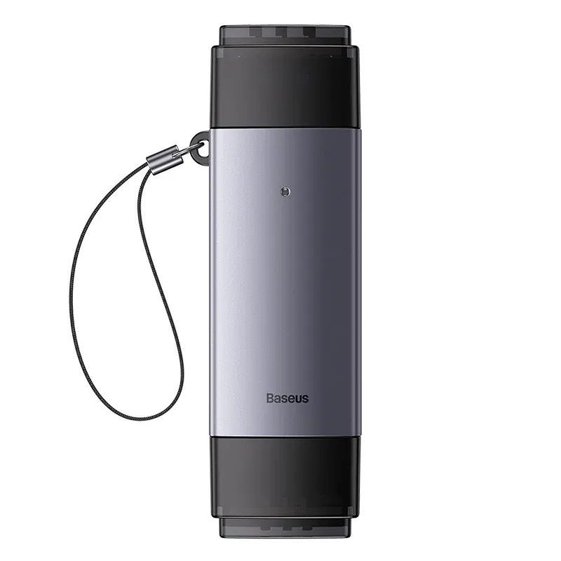 Baseus Lite Series USB-A   Type-C to SD/TF Card Reader, Grey