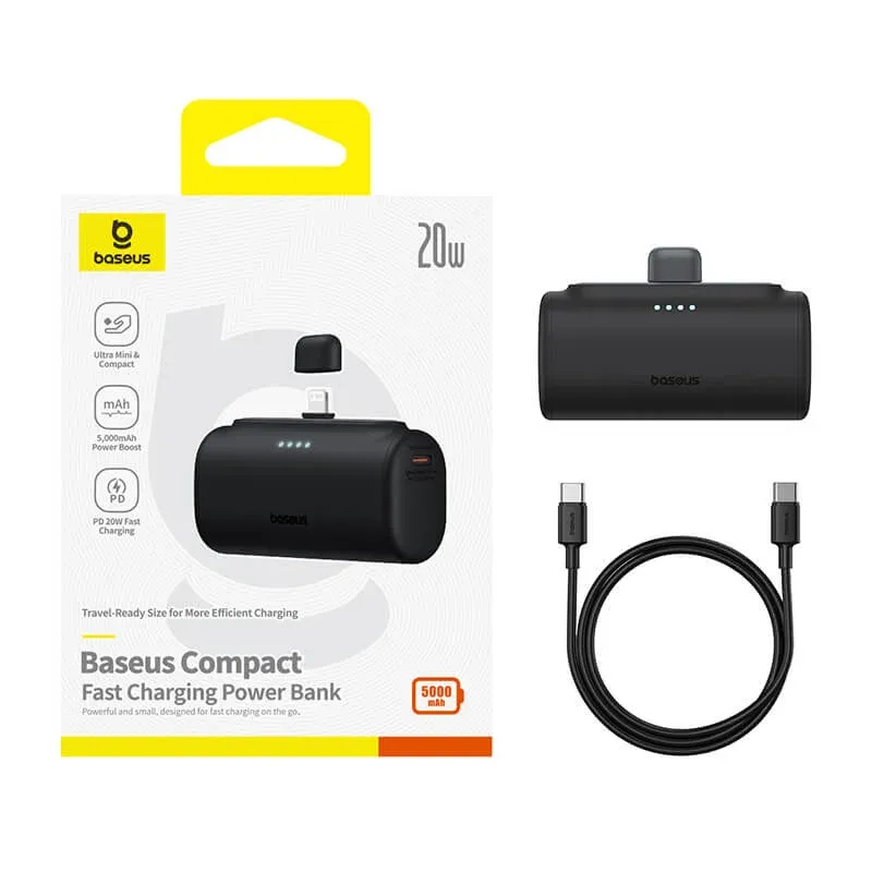 Baseus Compact FC Power Bank 5,000mAh 20W Cluster Black
