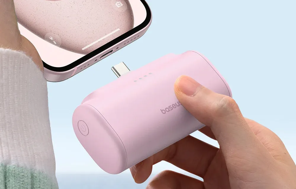 Baseus Compact Fast Charging Power Bank 5,000mAh 20W Pink