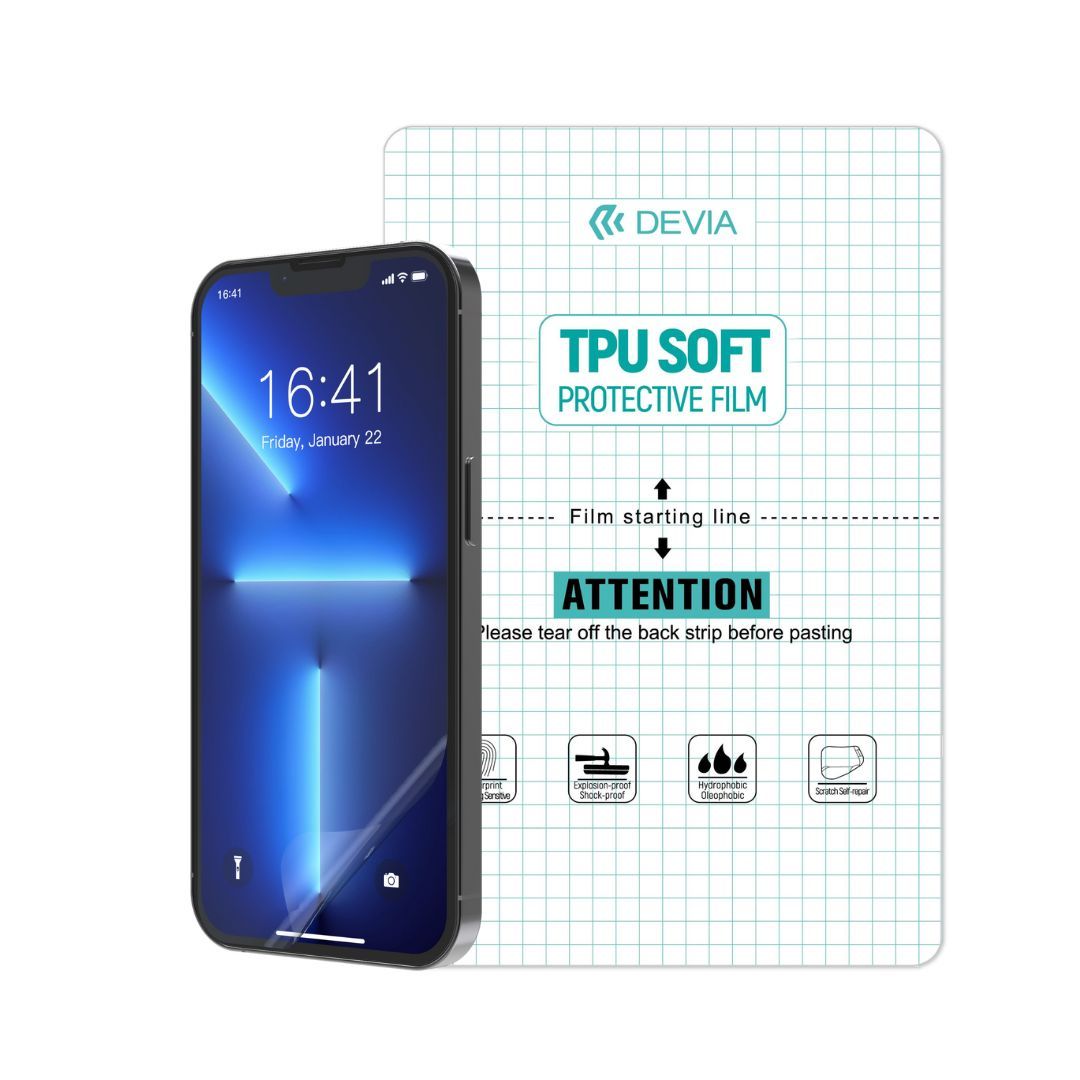 Devia Mobile Phone Kintone Series Intelligent TPU Soft Protective Front Film