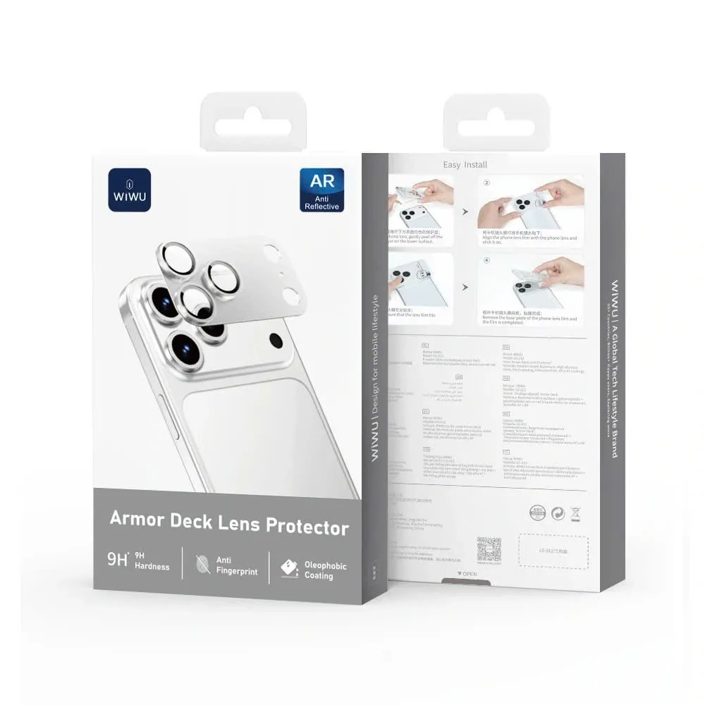 WiWU iPhone 17 Pro Max Armor Deck Lens Protector, Orange