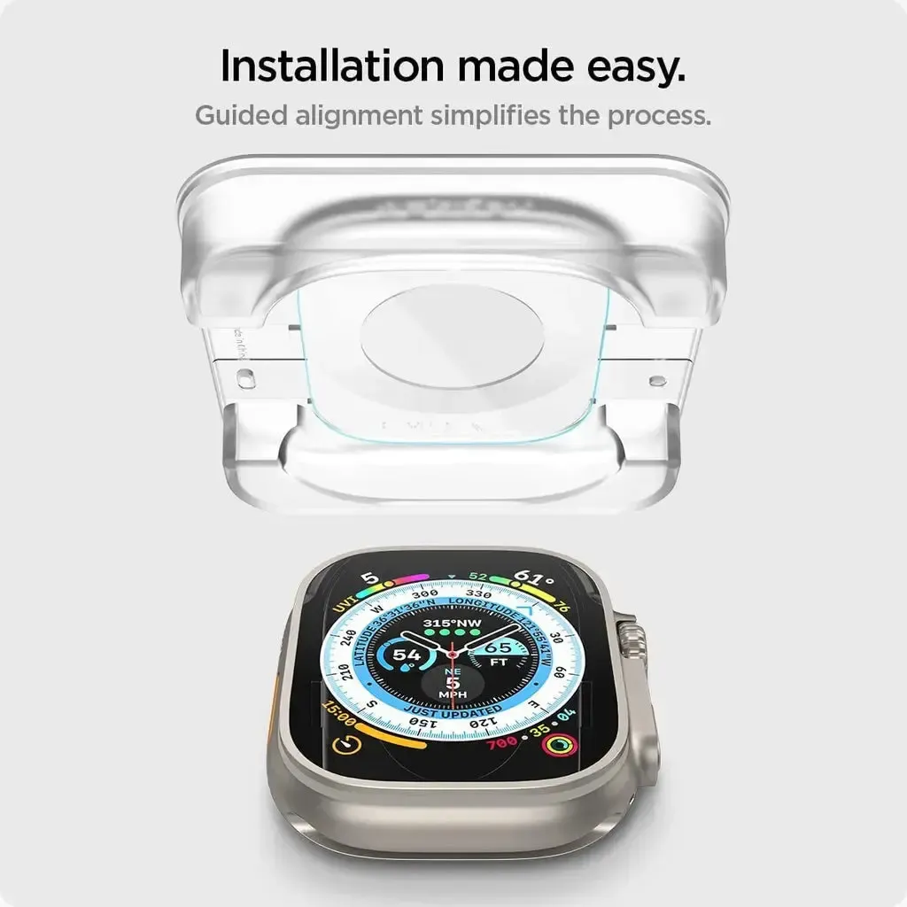 TDG Apple Watch Ultra 49mm Tempered Glass with Installer, Clear