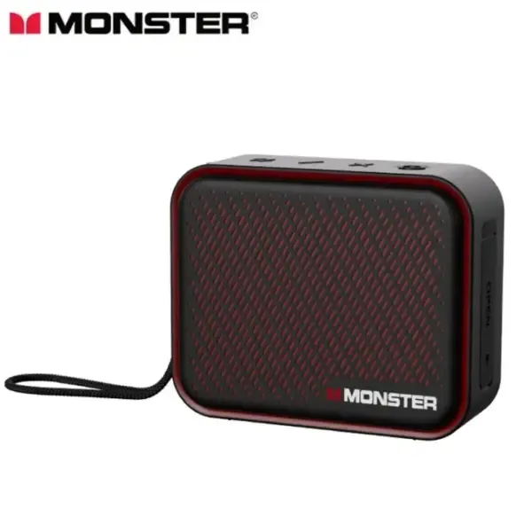 Monster Soudbase DS01 Portable Bluetooth Speaker, Red