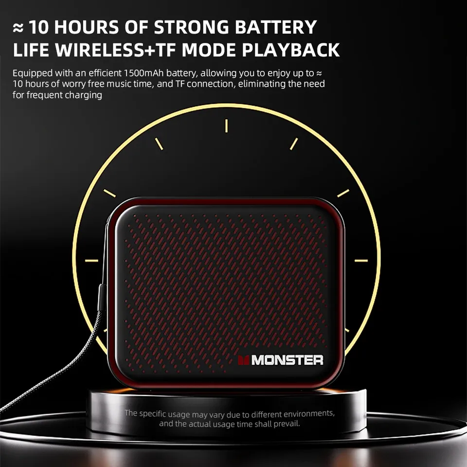 Monster Soudbase DS01 Portable Bluetooth Speaker, Green