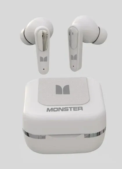 Monster GT20 Aura Fit True Wireless Stereo Earbuds, White