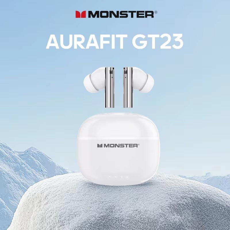Monster GT23 Aura Fit True Wireless Stereo Earbuds, White