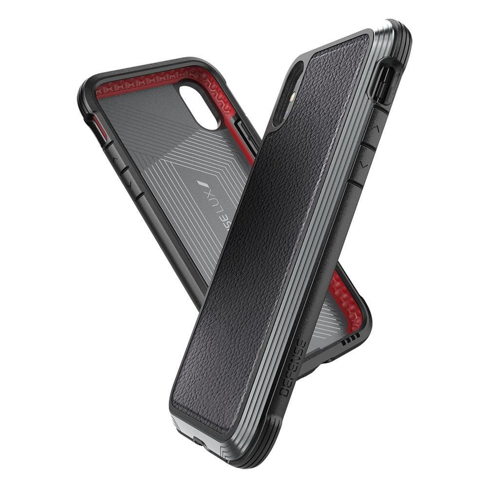X-Doria iPhone Xs Max Defense Lux, Black Leather - view 1