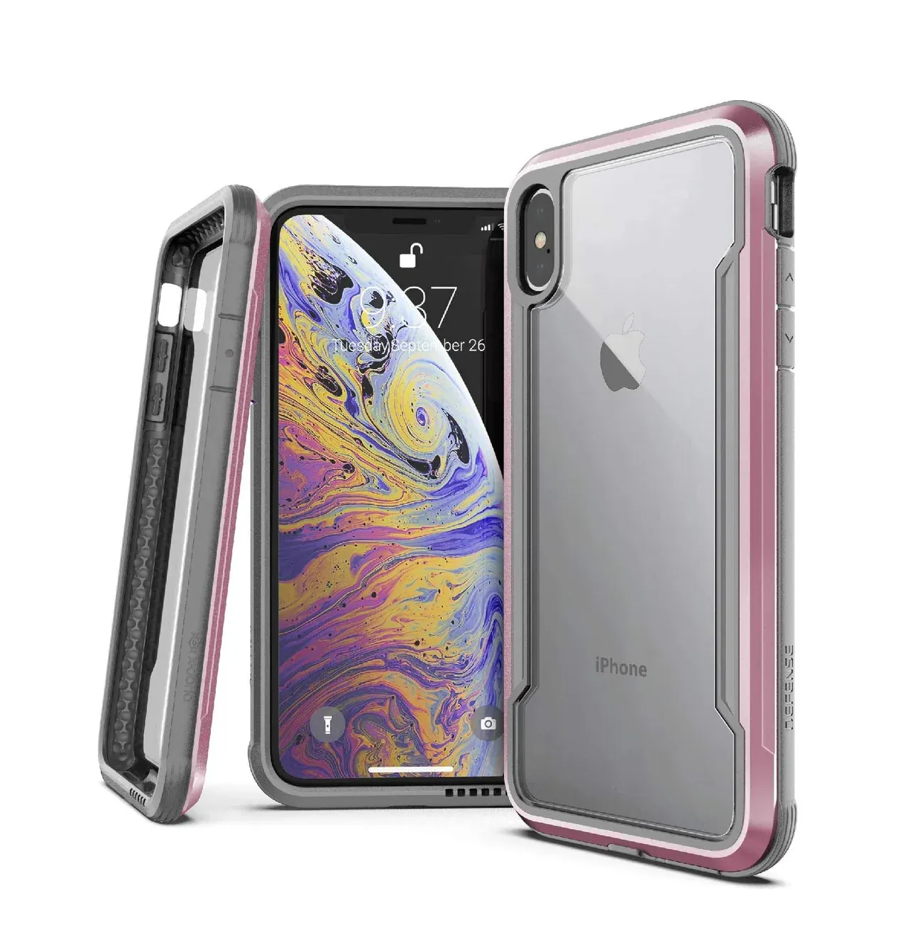 X-Doria iPhone X Defense Shield, Rose Gold - view 3