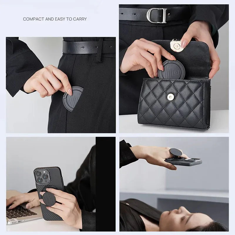 x-doria Defense Magnetic Ring Stand, Mirror Silver