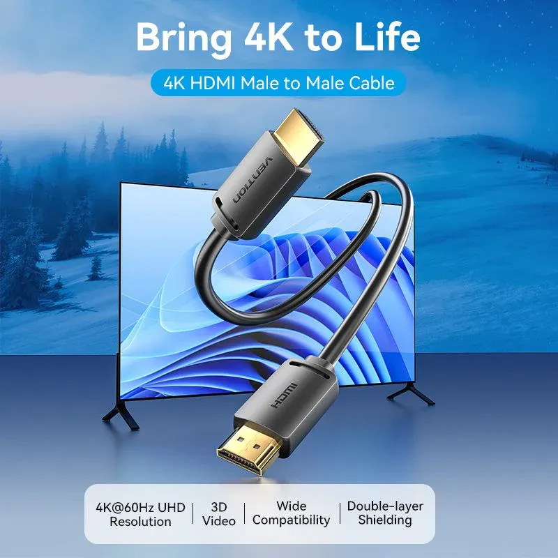 Vention HDMI Cable 4K Male-Male 1.5 Meter
