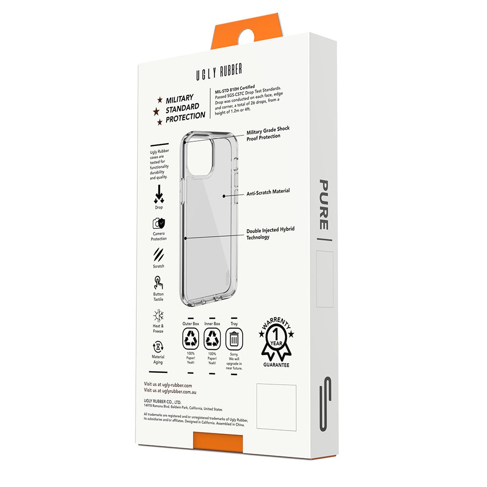 Ugly Rubber iPhone 14 Pure, Clear