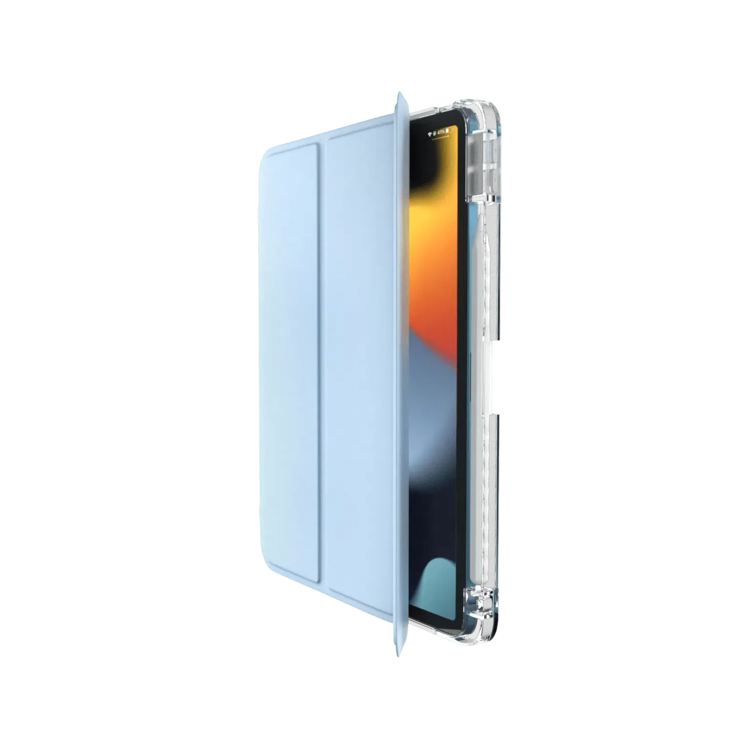 Comma iPad Pro 13 (2024) 360 Rotation Case With Pencil Slot, Blue