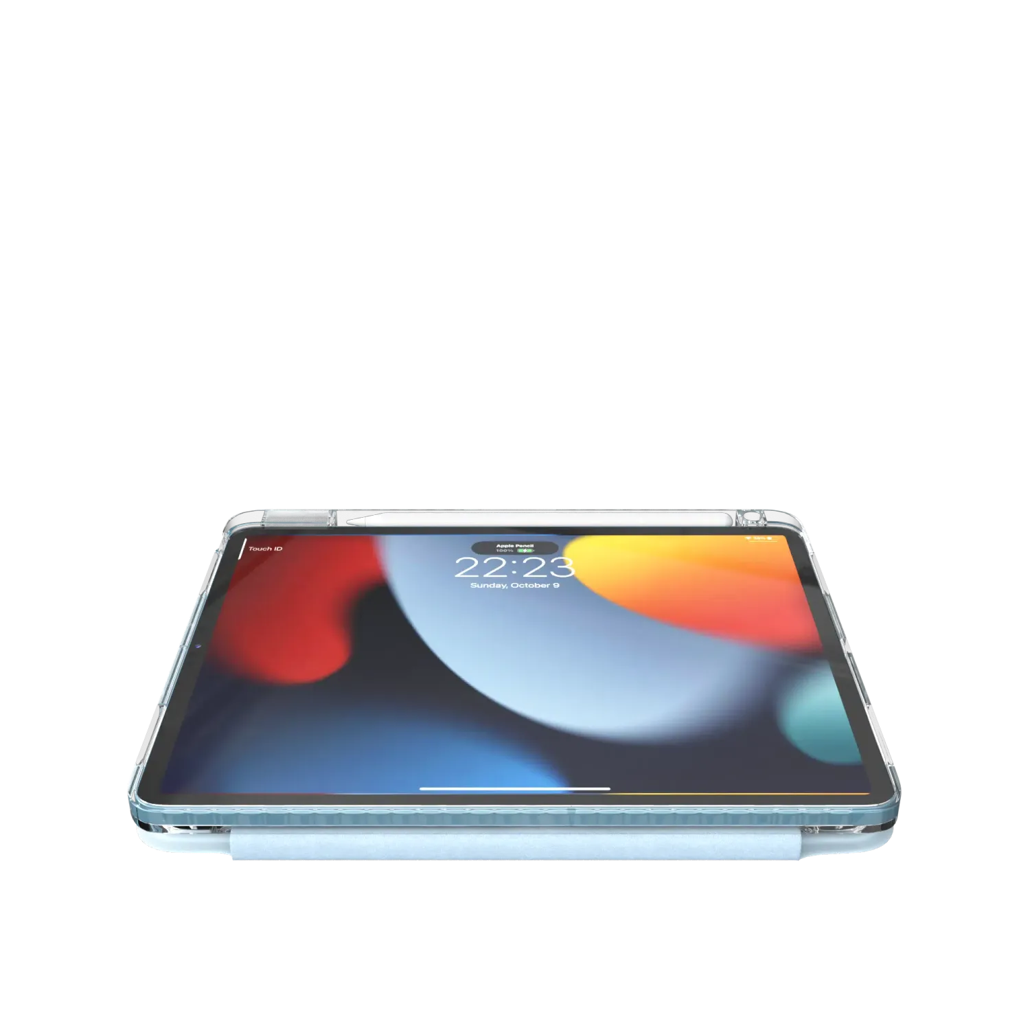 Comma iPad Pro 13 (2024) 360 Rotation Case With Pencil Slot, Blue