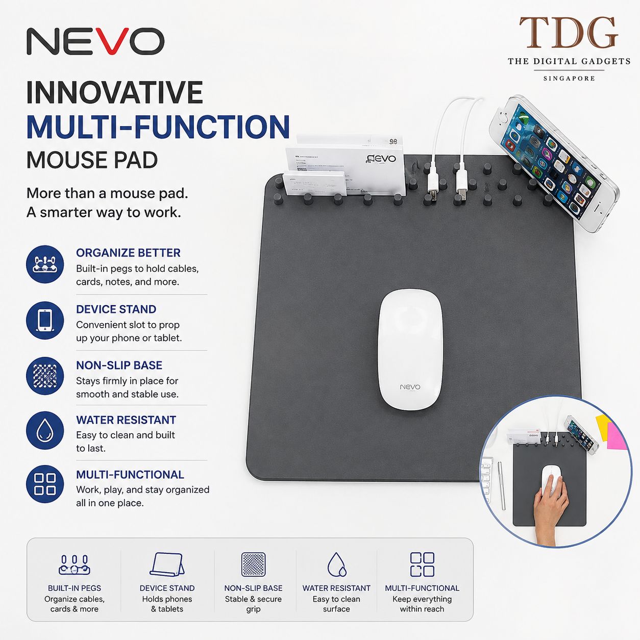 NEVO Mouse Pad Innovative Multi-Function
