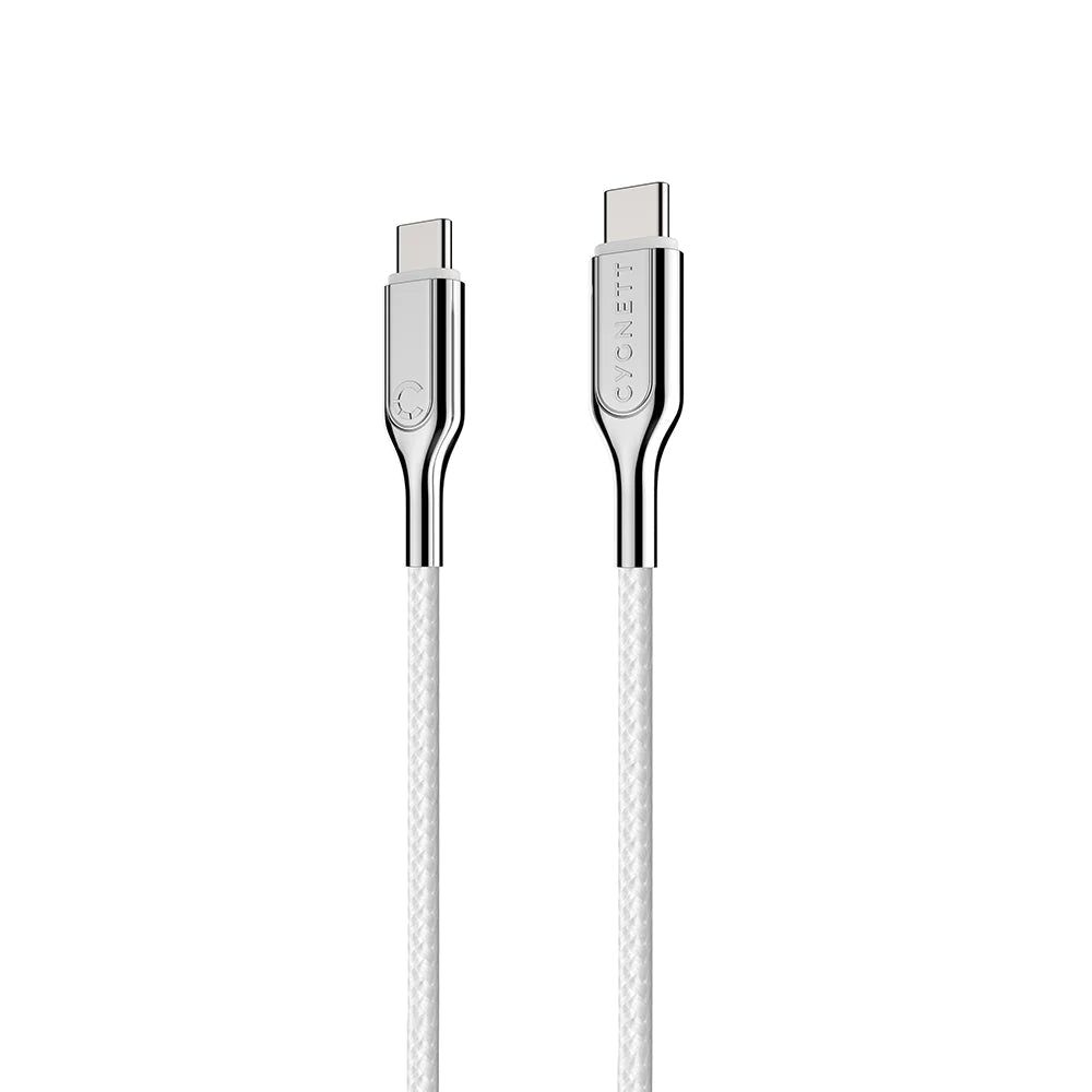 Cygnett Armored 2.0 C to C (5A/100W ) Cable 10cm, White