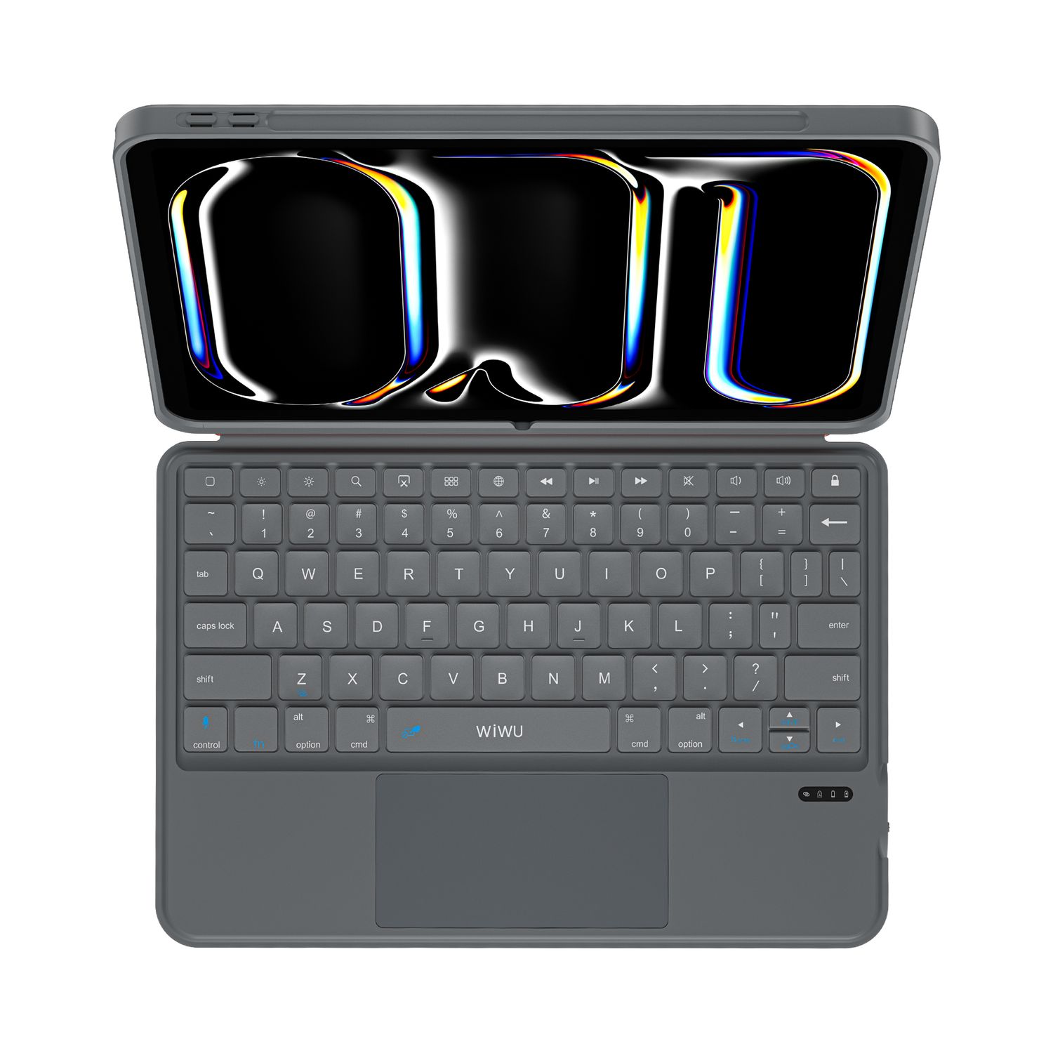 WiWU MK5 iPad Pro 11 Combo 3 in 1 Case+Cover+Keyboard, Grey