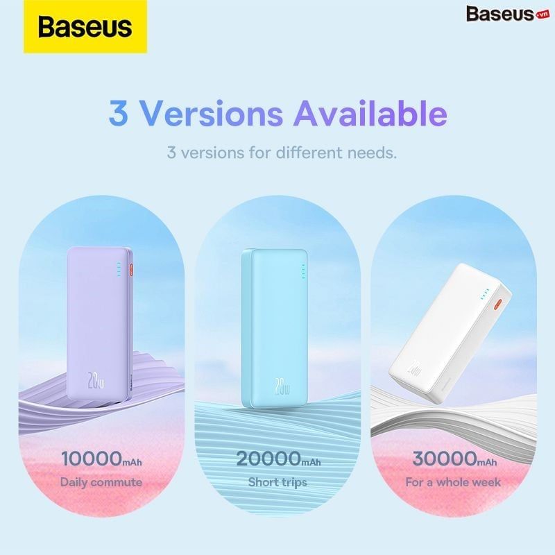 Baseus 20W Wireless Fast Charge Power Bank 10,000mAh GALAXY BLUE