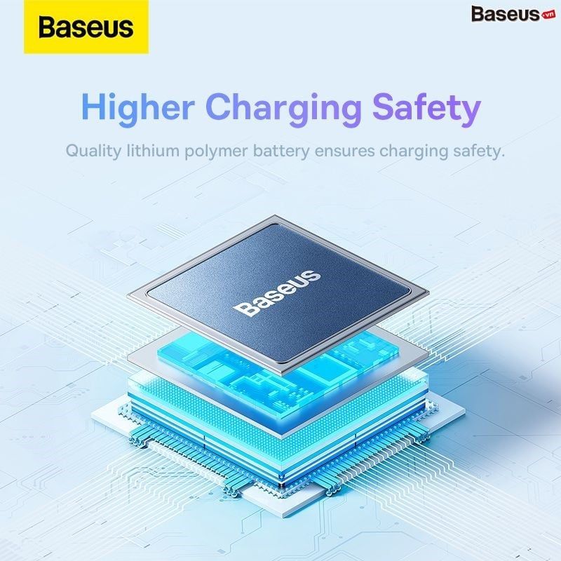 Baseus 20W Wireless Fast Charge Power Bank 10,000mAh GALAXY BLUE
