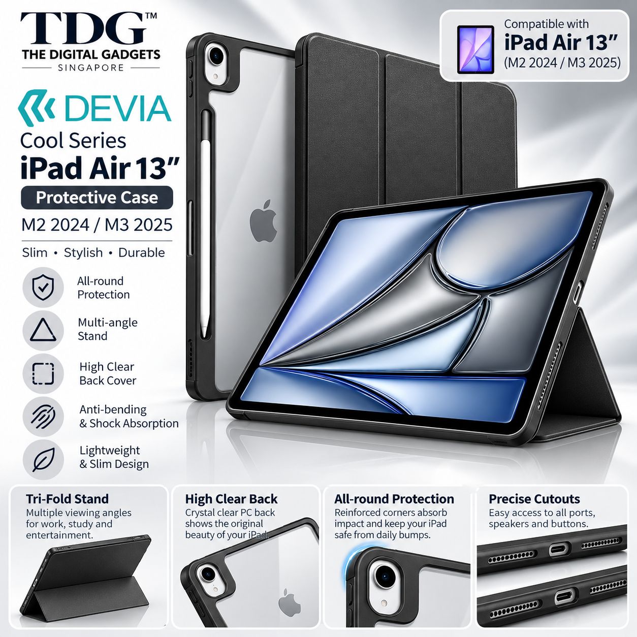 Devia Cool Case - Air13 Black