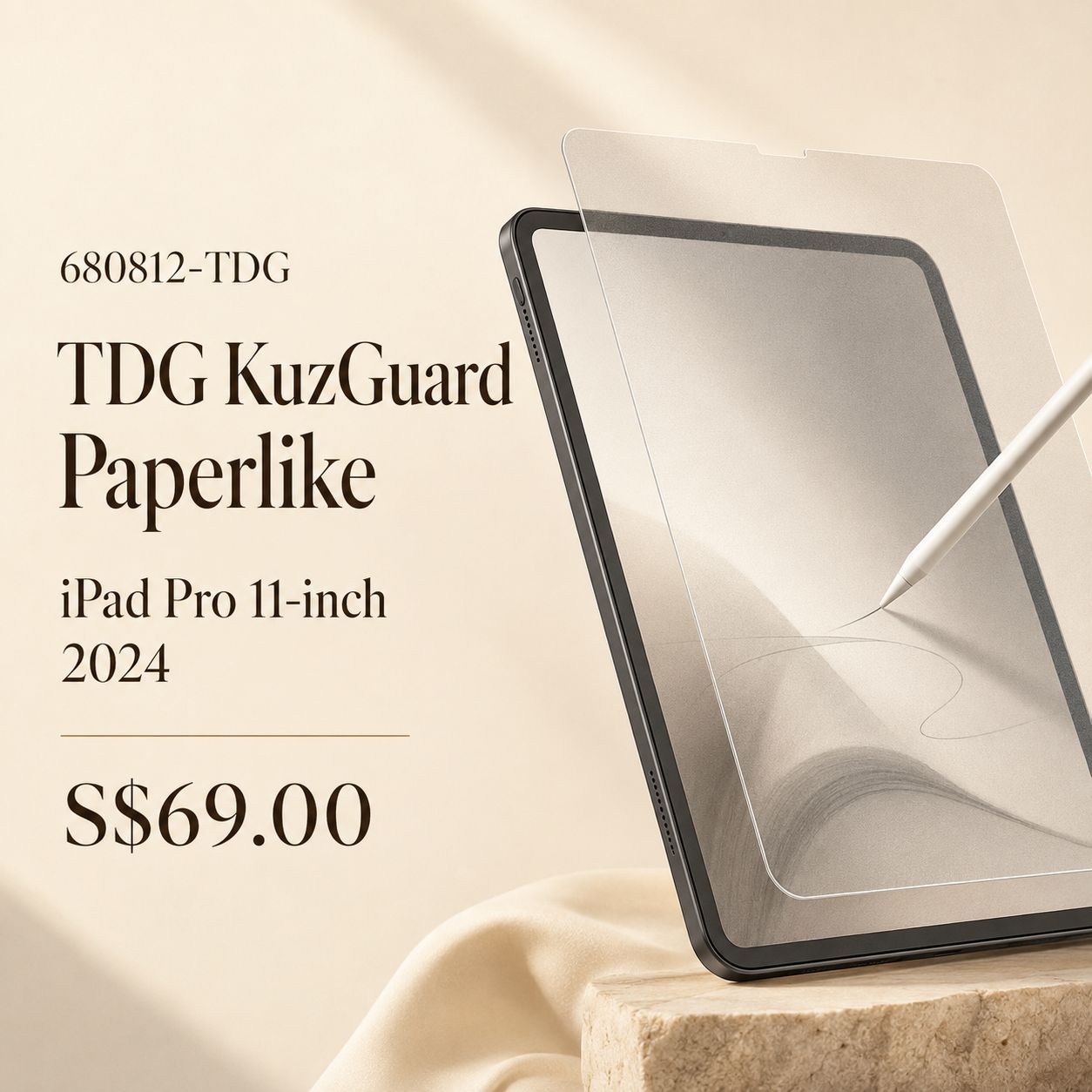 TDG KuzGuard Paperlike iPad Pro 11 (2024)