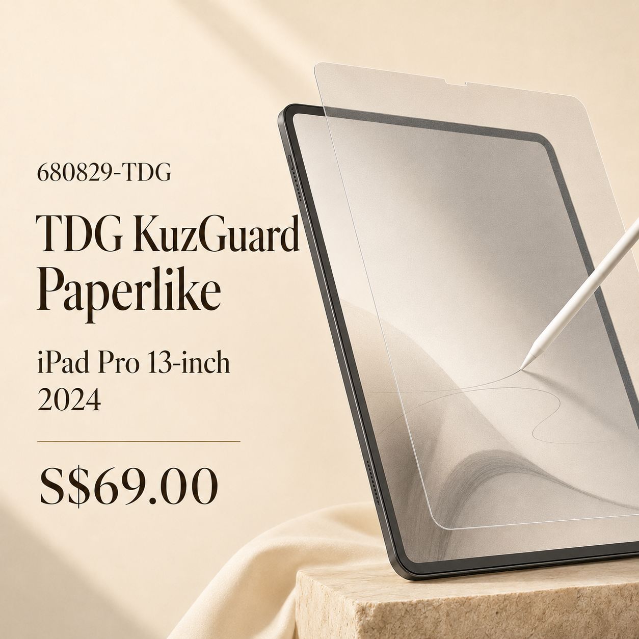 TDG KuzGuard Paperlike iPad Pro 13 (2024)