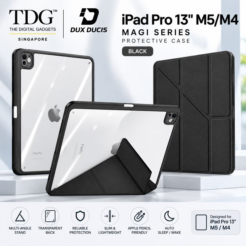 Dux Ducis iPad Pro 13" M5/M4 Magi Case, Black