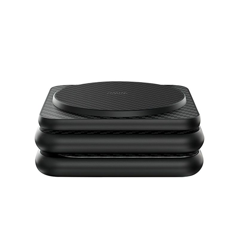 WiWU W035 Warrior 3 in 1 Wireless Charger, Black. Aramid Fiber Kevlar