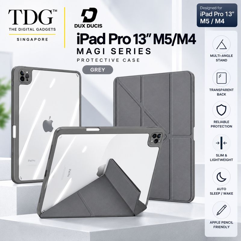 Dux Ducis iPad Pro 13" M5/M4 Magi Case, Grey