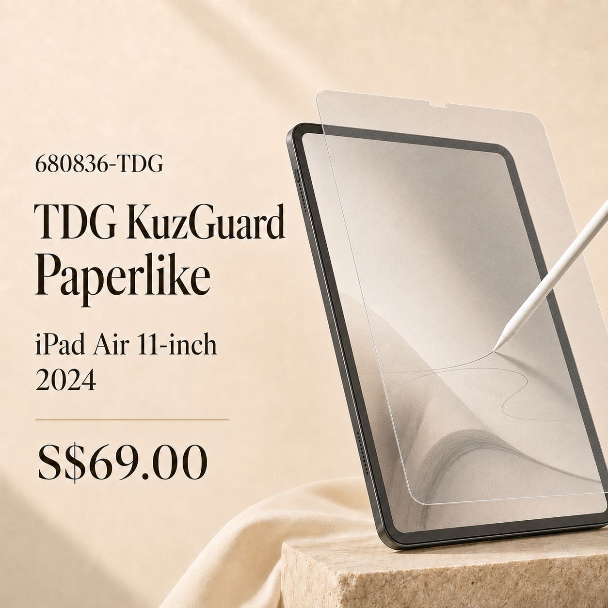 TDG KuzGuard Paperlike iPad Air 11 (2024)