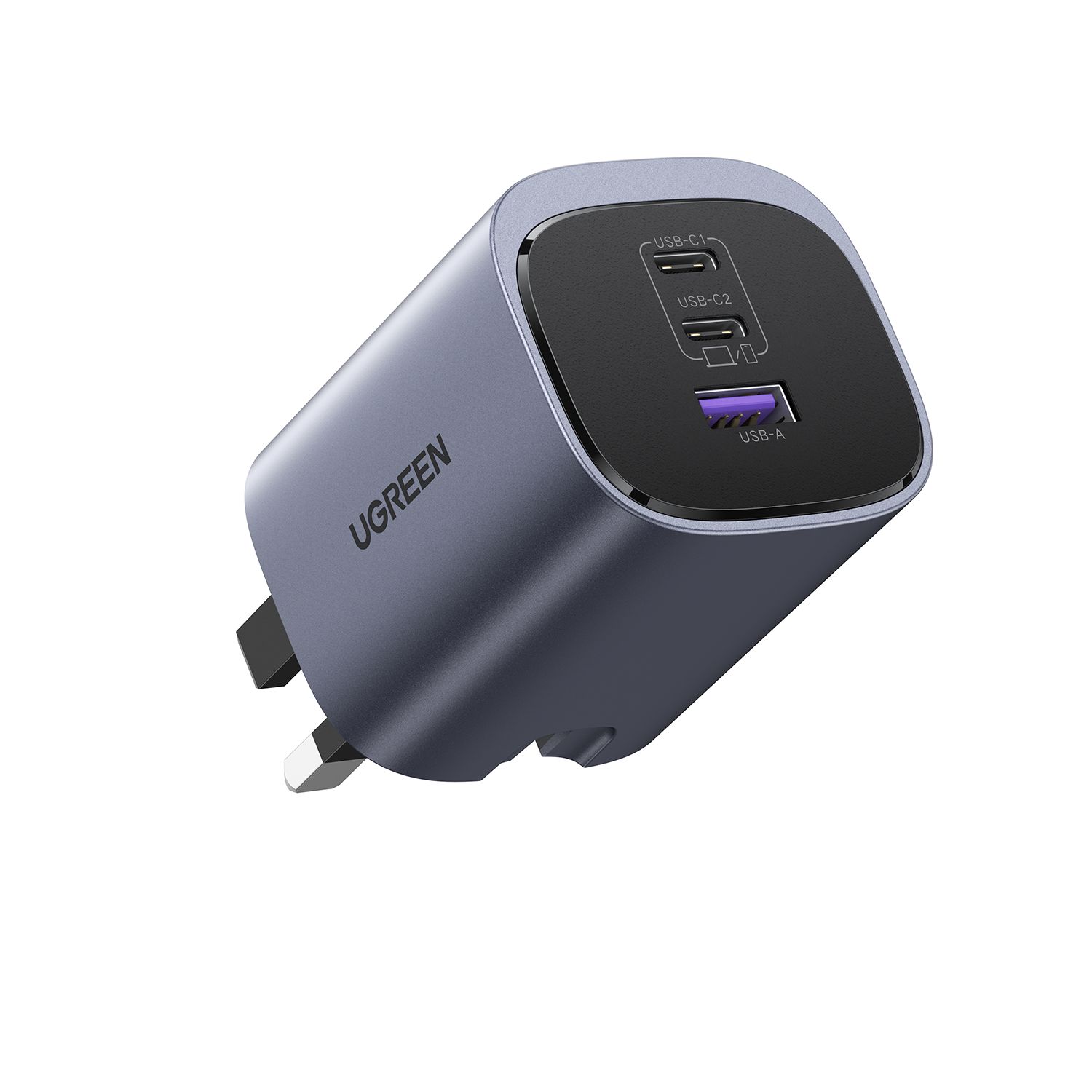 UGREEN Nexode X553 65W PD GaN Charger (2C1A) with Foldable Pins