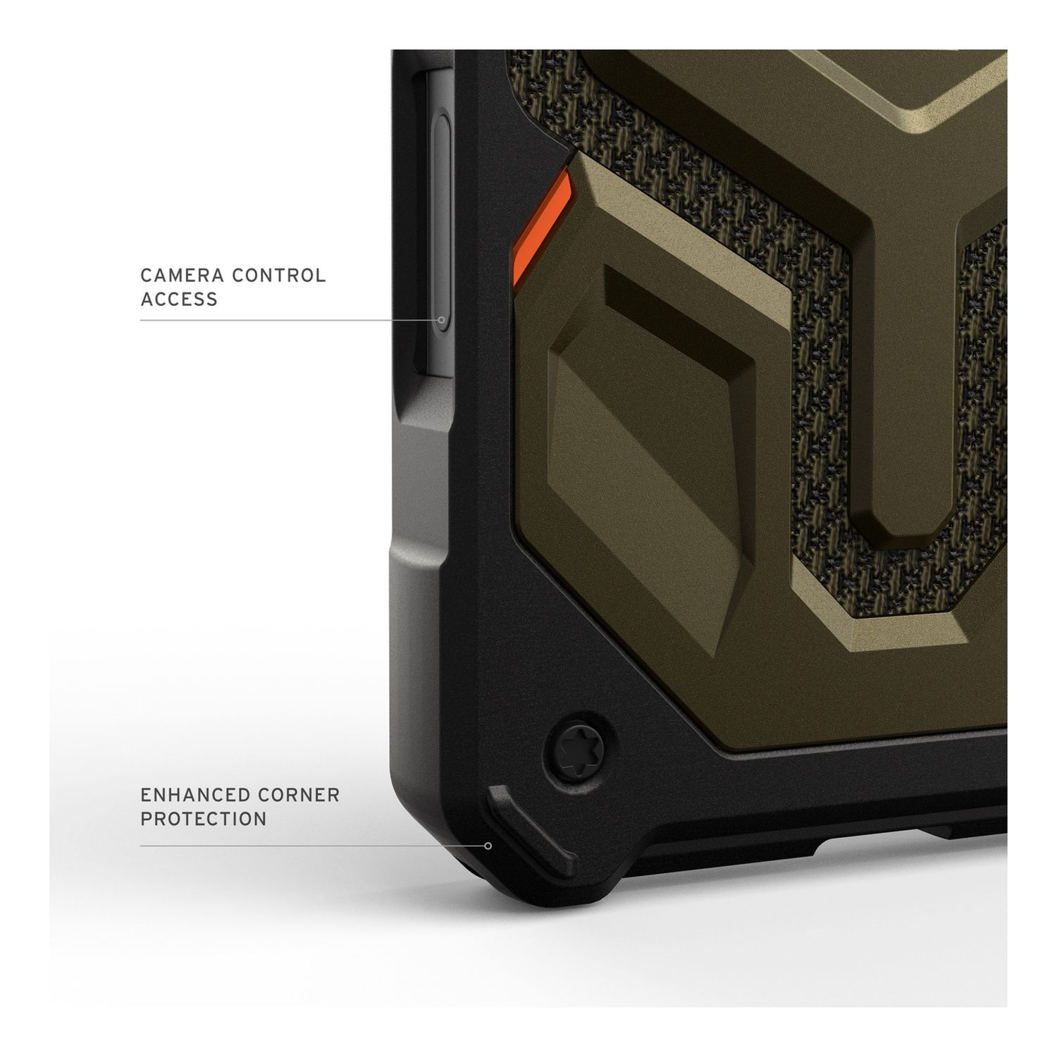 UAG iPhone 17 Pro Monarch Pro Case, Kevlar Element Green