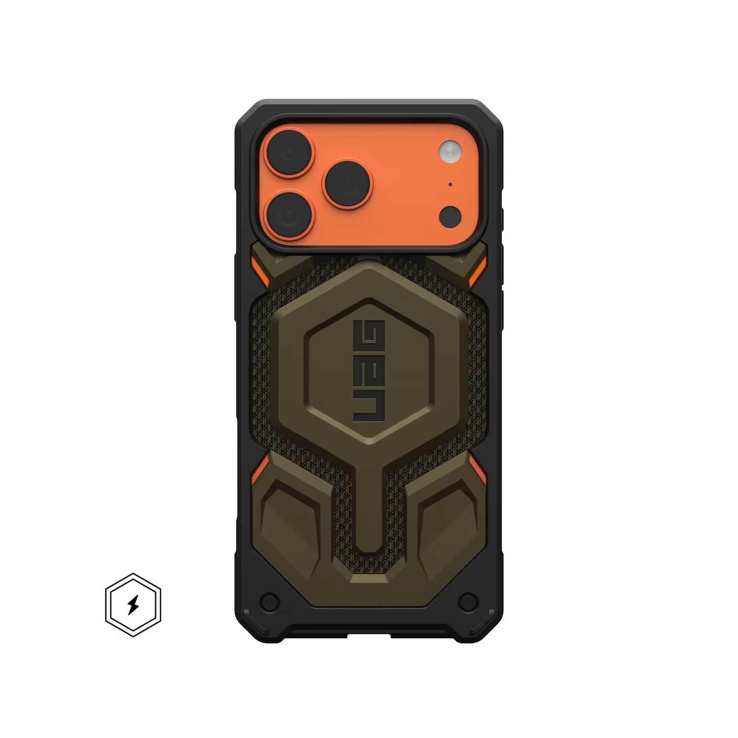 UAG iPhone 17 Pro Monarch Pro Case, Kevlar Element Green