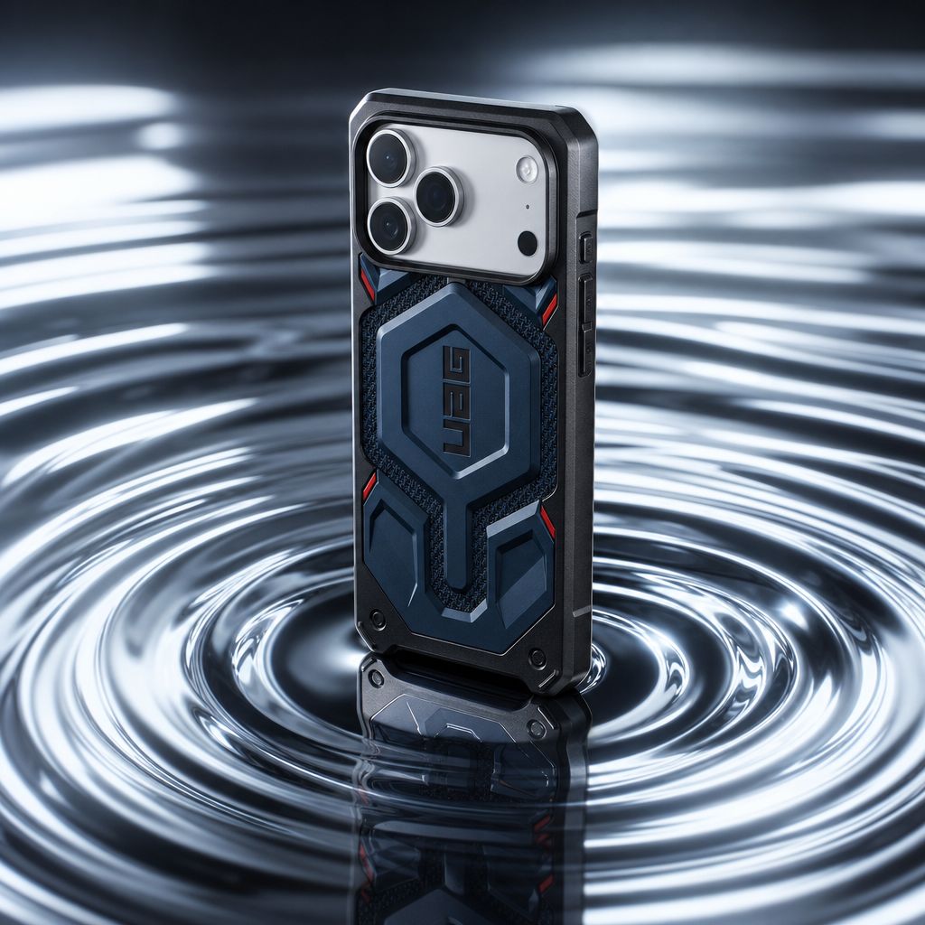 UAG iPhone 17 Pro Monarch Pro Case, Kevlar Mallard Blue