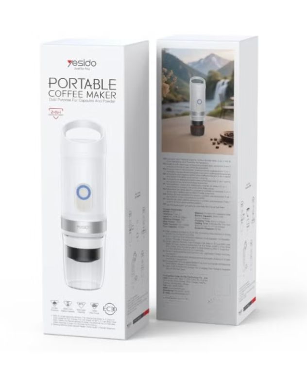 Yesido EC30 Portable Coffee Maker for Capsules and Powder