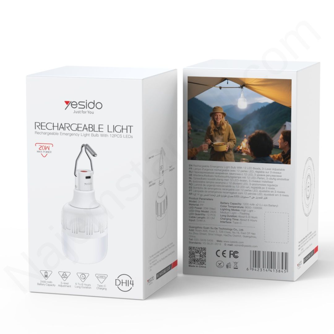 Yesido DH14 Rechargeable Emergency Light Bulb