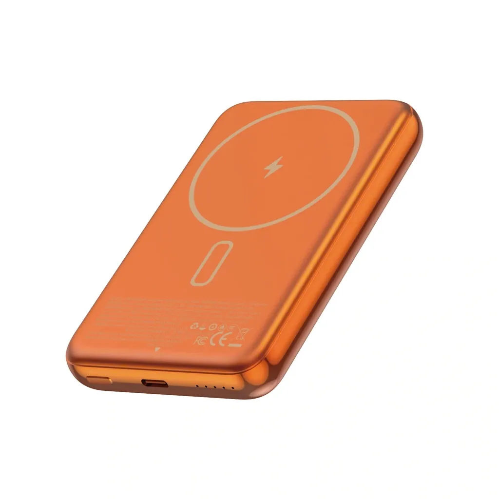WiWU P089 Silver Seraph Alloy Unibody Power Bank 10000mAh, Orange