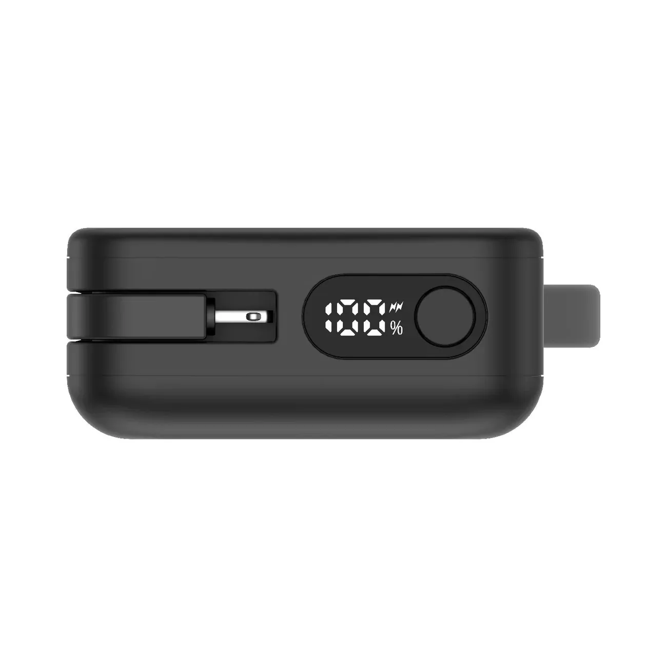 Momax Vital Power Bank 10000mAh with USB-C &amp; Lightning Cable, Black